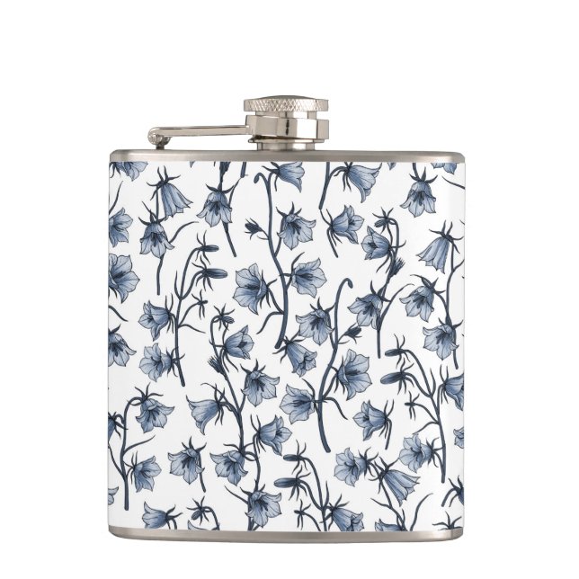 Bluebells, Harebells, Bellflowers Flask (Front)