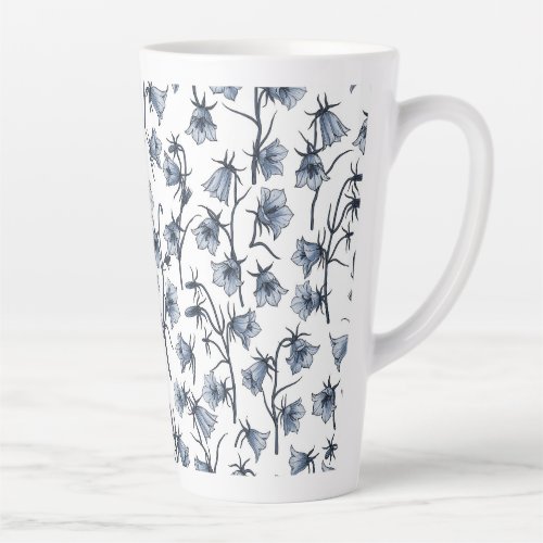 Bluebells Harebells Bellflowers Latte Mug