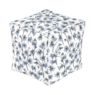 Bluebells, Harebells, Bellflowers Pouf