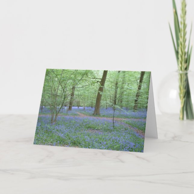 Bluebells in a Wood Card (Front)