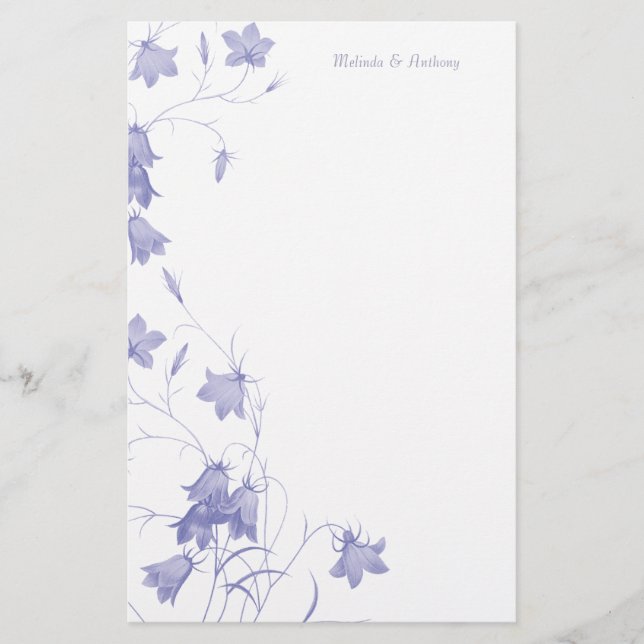 Bluebells - Lavender 5.5 x 8.5 Stationery (Front)