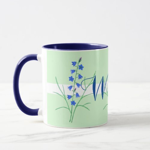 Bluebells Monogram Mug