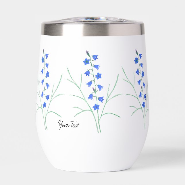 Bluebells Thermal Wine Tumbler (Front)