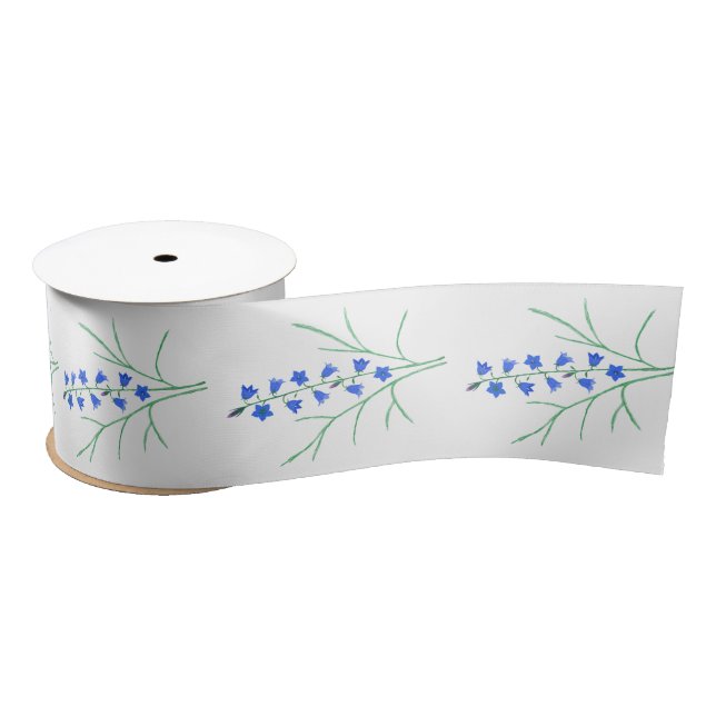 Bluebells White Ribbon (Spool)