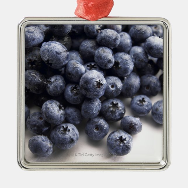 Blueberries 2 metal ornament (Front)