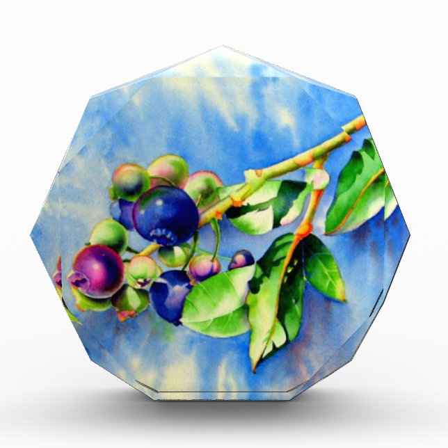 Blueberries Acrylic Award (Front)
