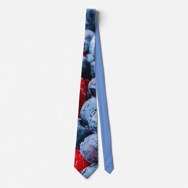 Blueberries and Raspberries Neck Tie (Front)