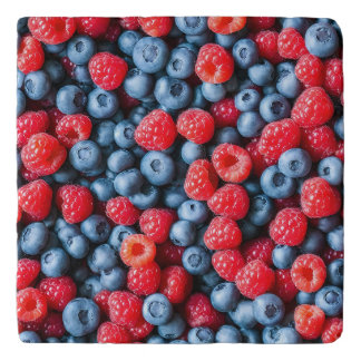 Blueberries and Raspberries Trivet