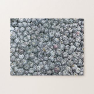 Blueberries Art Jigsaw Puzzle