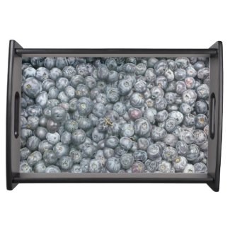 Blueberries Art Serving Tray