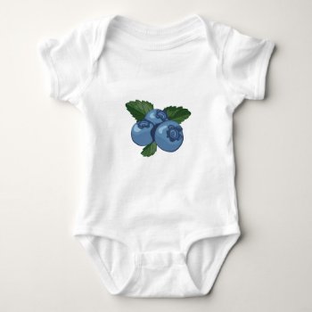Blueberries Baby Bodysuit by Windmilldesigns at Zazzle