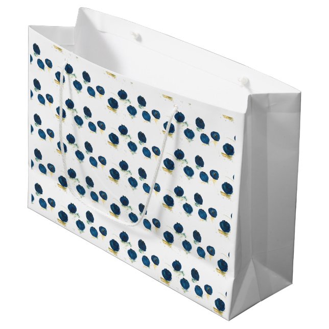 Blueberries Birthday Party Blueberry fruit Summer Large Gift Bag (Front Angled)
