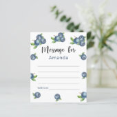 Blueberries birthday time capsule message (Standing Front)