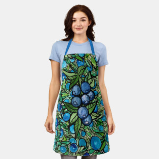 Blueberries Blueberry Farm Blue                    Apron
