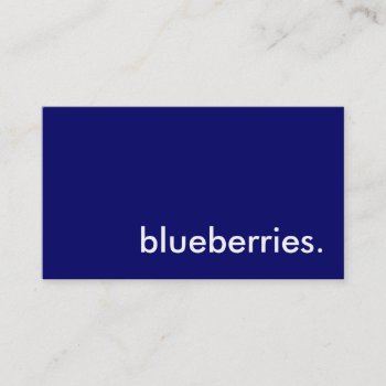Blueberries. Business Card by asyrum at Zazzle