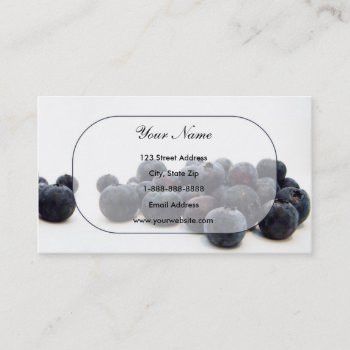 Blueberries Business Cards by AJsGraphics at Zazzle
