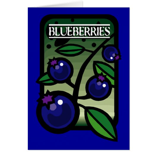 Blueberries Cards (Front)