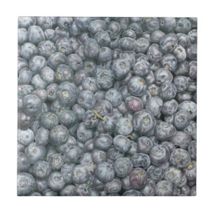 Blueberries Ceramic Tile