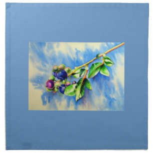 Blueberries Cloth Napkin