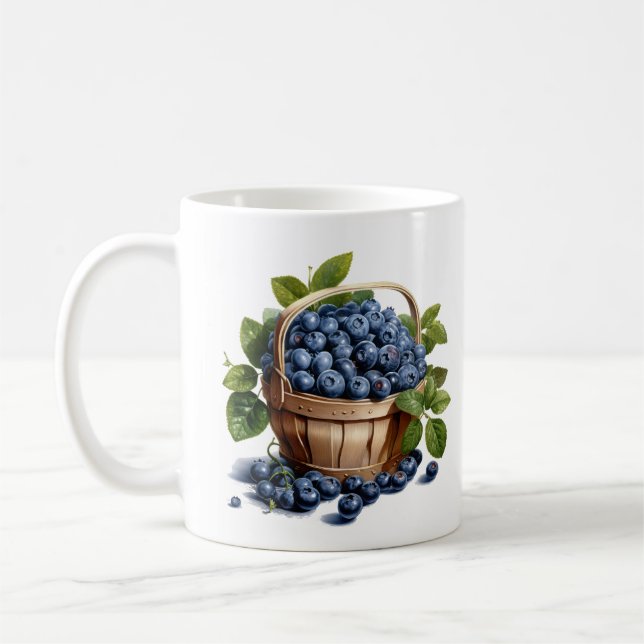 Blueberries Coffee Mug (Left)
