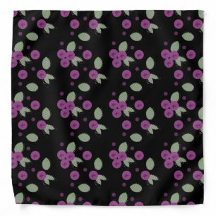 Blueberries Confetti Fruits and Dots Bandana