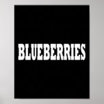 Blueberries Costume Halloween  Poster