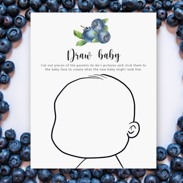 Blueberries - draw baby - baby shower game (Creator Uploaded)