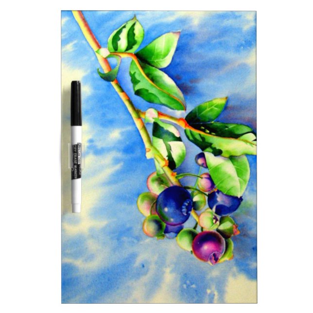 Blueberries Dry-Erase Board (Front)
