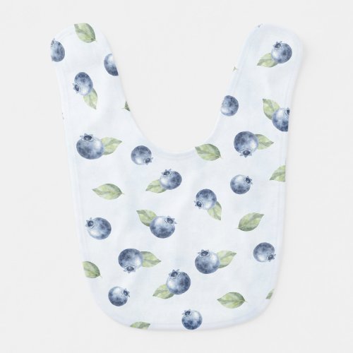Blueberries Fruit Baby Shower Bib