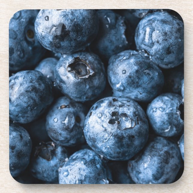 Blueberries Fruit Beverage Coaster (Front)