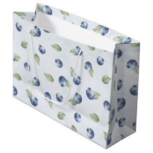 Blueberries Fruit Birthday Large Gift Bag