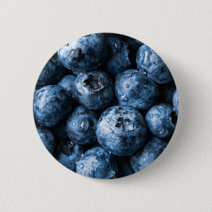 Blueberries Fruit Button
