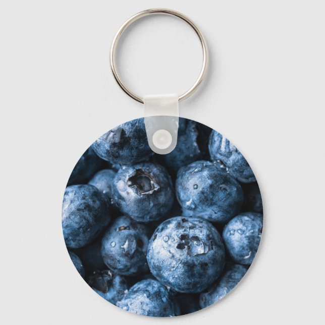 Blueberries Fruit Keychain (Front)