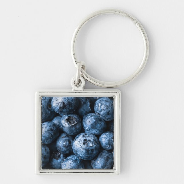 Blueberries Fruit Keychain (Front)