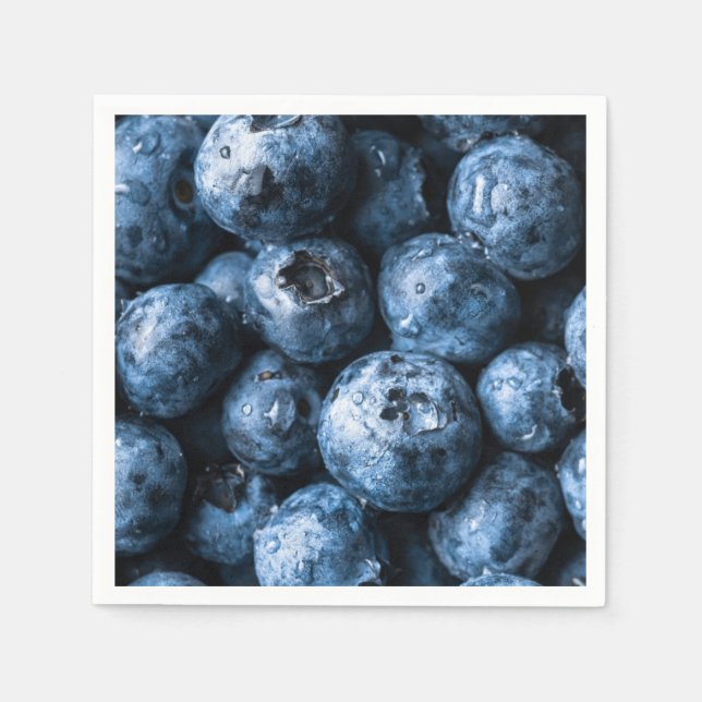 Blueberries Fruit Napkins (Front)