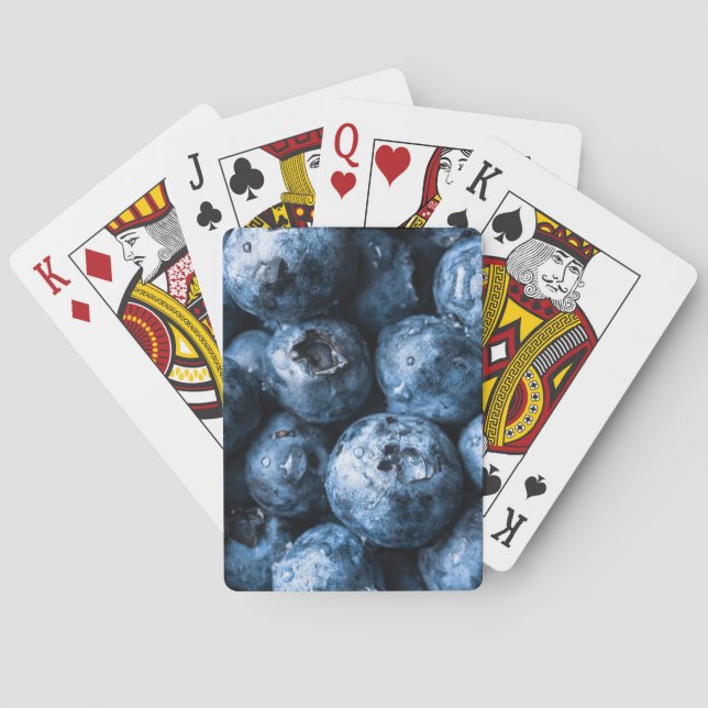 Blueberries Fruit Poker Cards (Back)