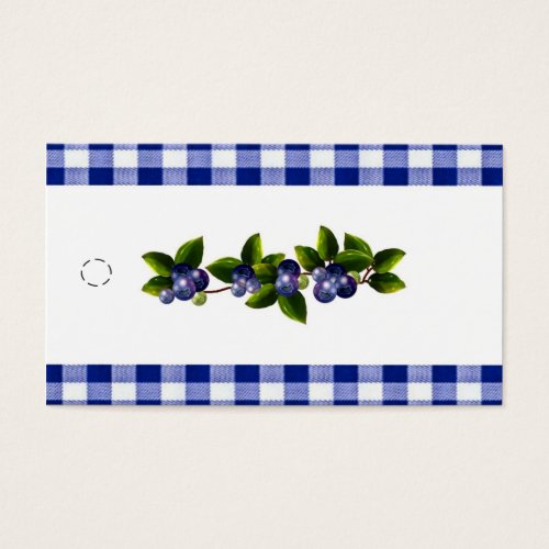 Blueberries Hang Tag Business Card