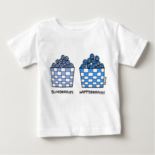 Blueberries Happyberries Cartoon Art Funny Baby Baby T-Shirt