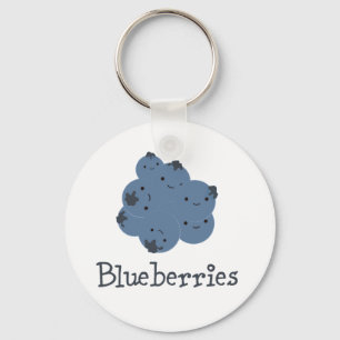 Blueberries Keychain