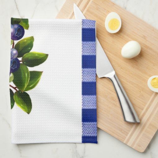 Blueberries Kitchen Towel | Zazzle