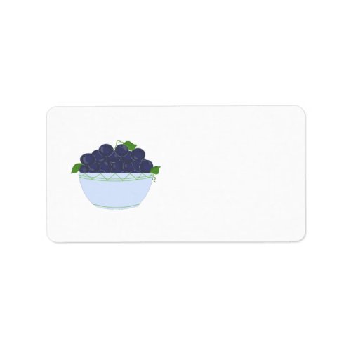 Blueberries Label