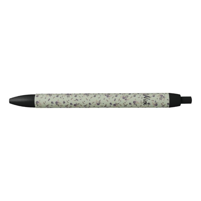Blueberries lime green pen (Front)