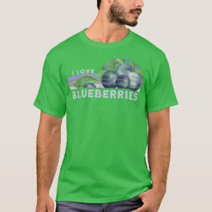 Blueberries Lover Retro Vintage Vegan Vegetarian F T-Shirt