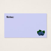 Blueberries Mommy Contact Info Card (Back)