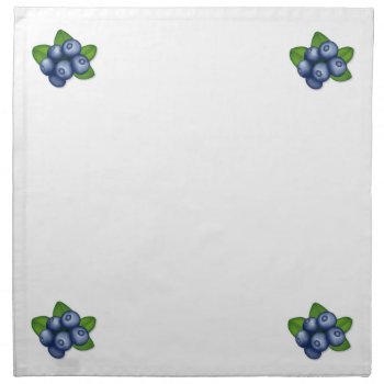 Blueberries Napkin by pomegranate_gallery at Zazzle