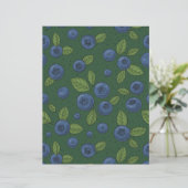 Blueberries on dark green (Standing Front)