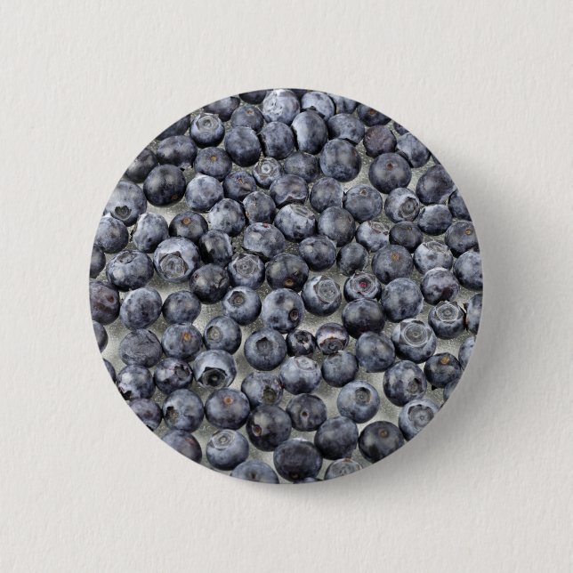 Blueberries on Glass Button (Front)