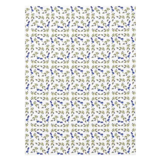 blueberries on vine 2 tablecloth (Front)
