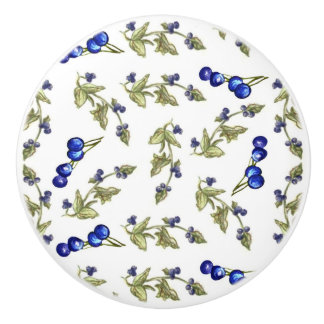 blueberries on vine drawer knob