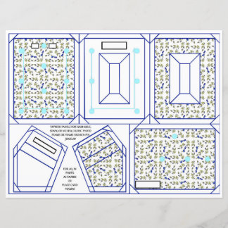 Blueberries On Vine Frame Pin Ornament 2x3" photo